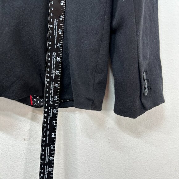 Talbots ladies aberdeen blazer black 10 minimalist career capsule dark academia - Picture 7 of 11